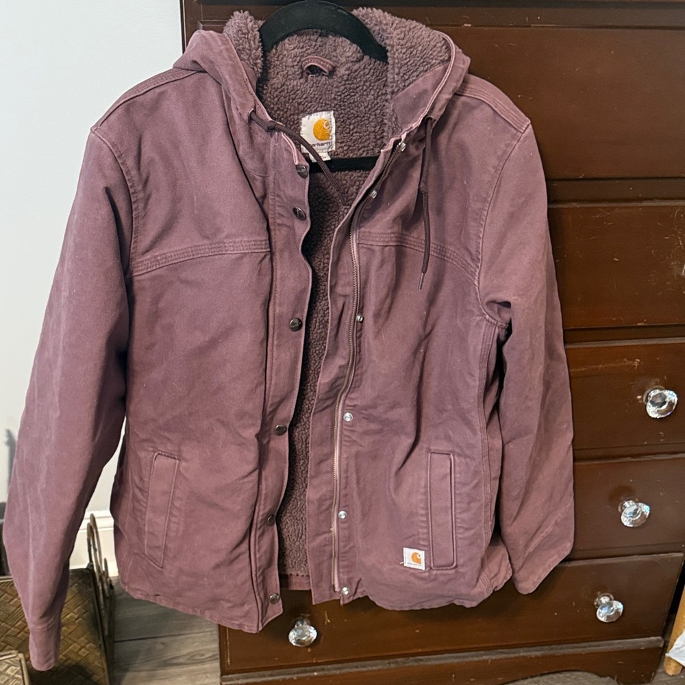 Carhartt Mauve Hooded Jacket
